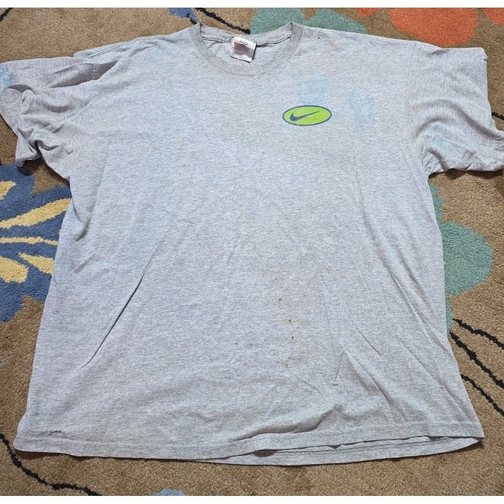 Vintage 90s Nike Just Do It T Shirt Graphic USA Made Size XL Distressed Burnout